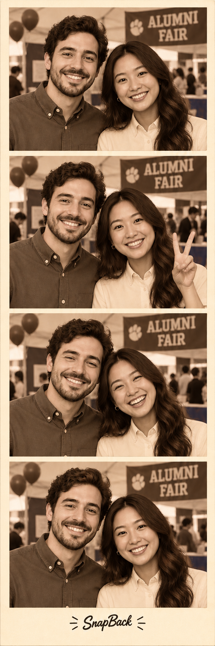 A sample four-photo strip