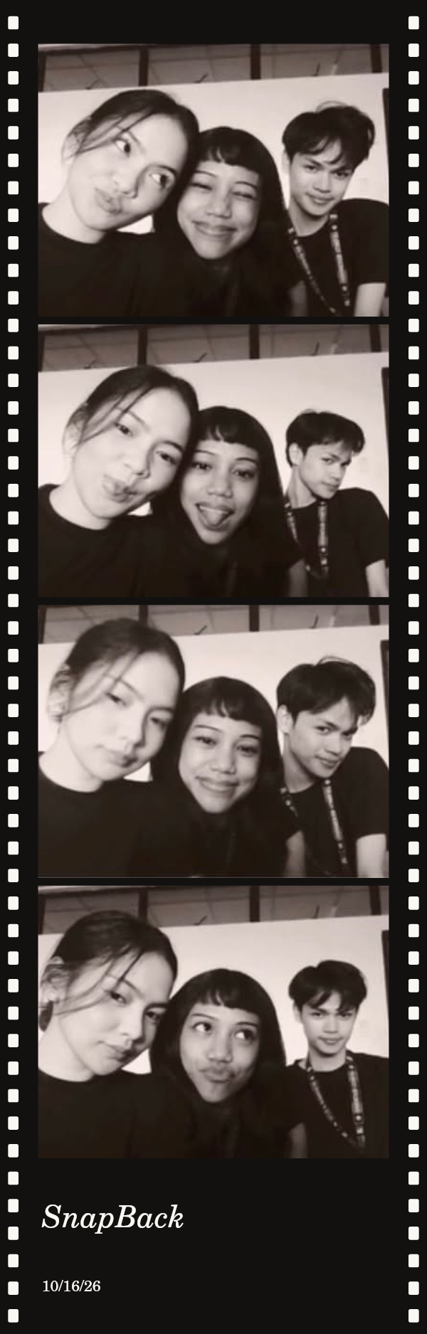 Film Noir strip with four sample photos